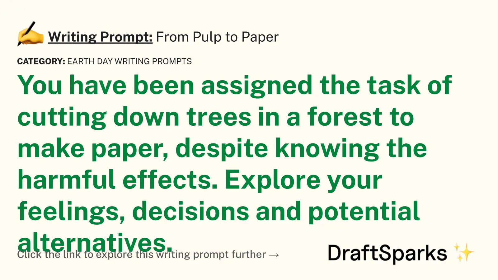 From Pulp to Paper