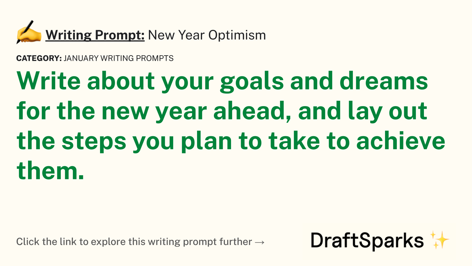 New Year Optimism