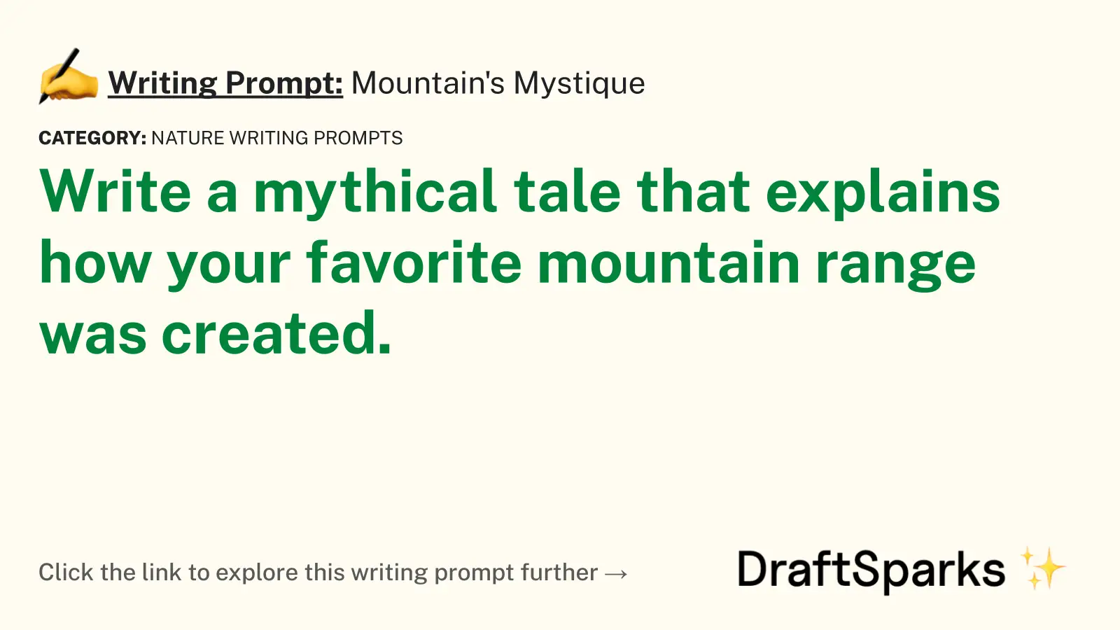 Mountain’s Mystique