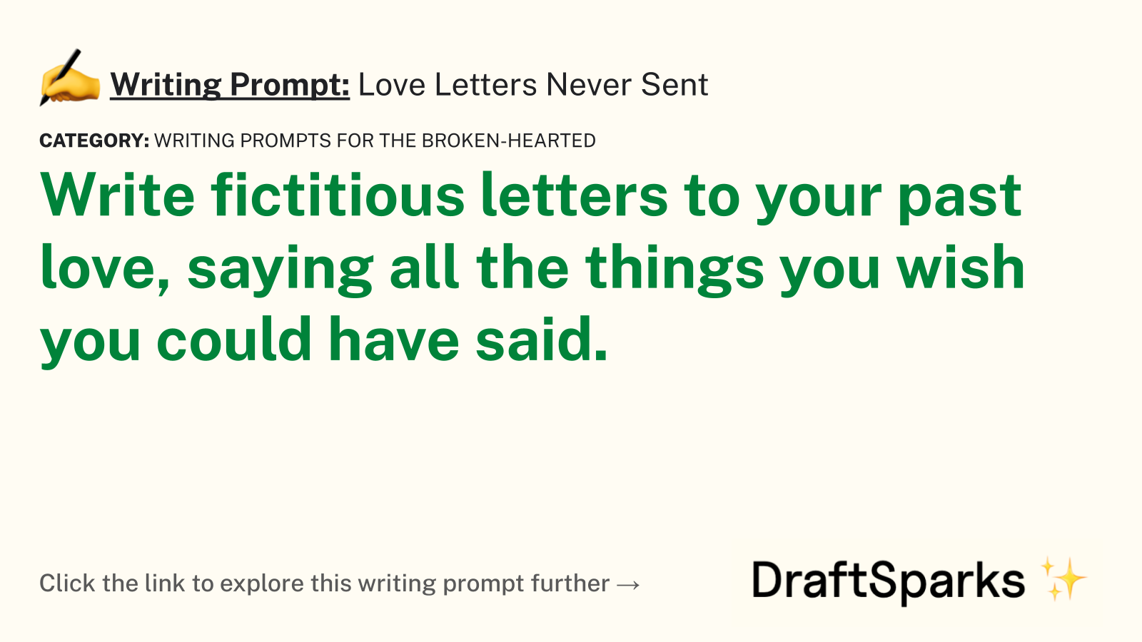Love Letters Never Sent