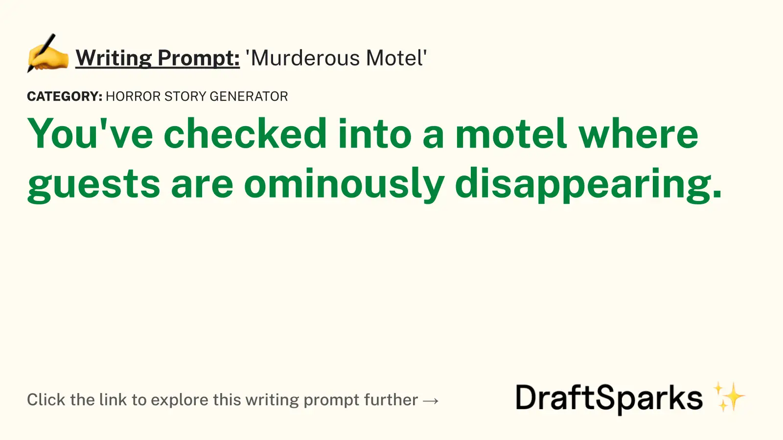 ‘Murderous Motel’