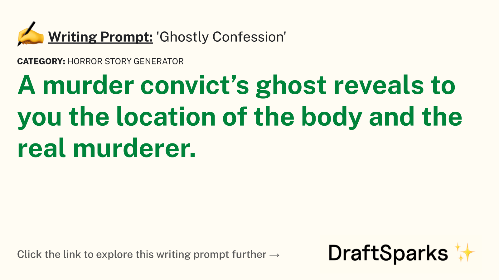‘Ghostly Confession’