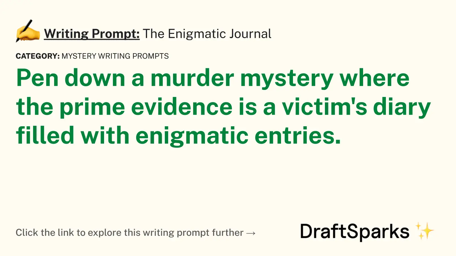 The Enigmatic Journal