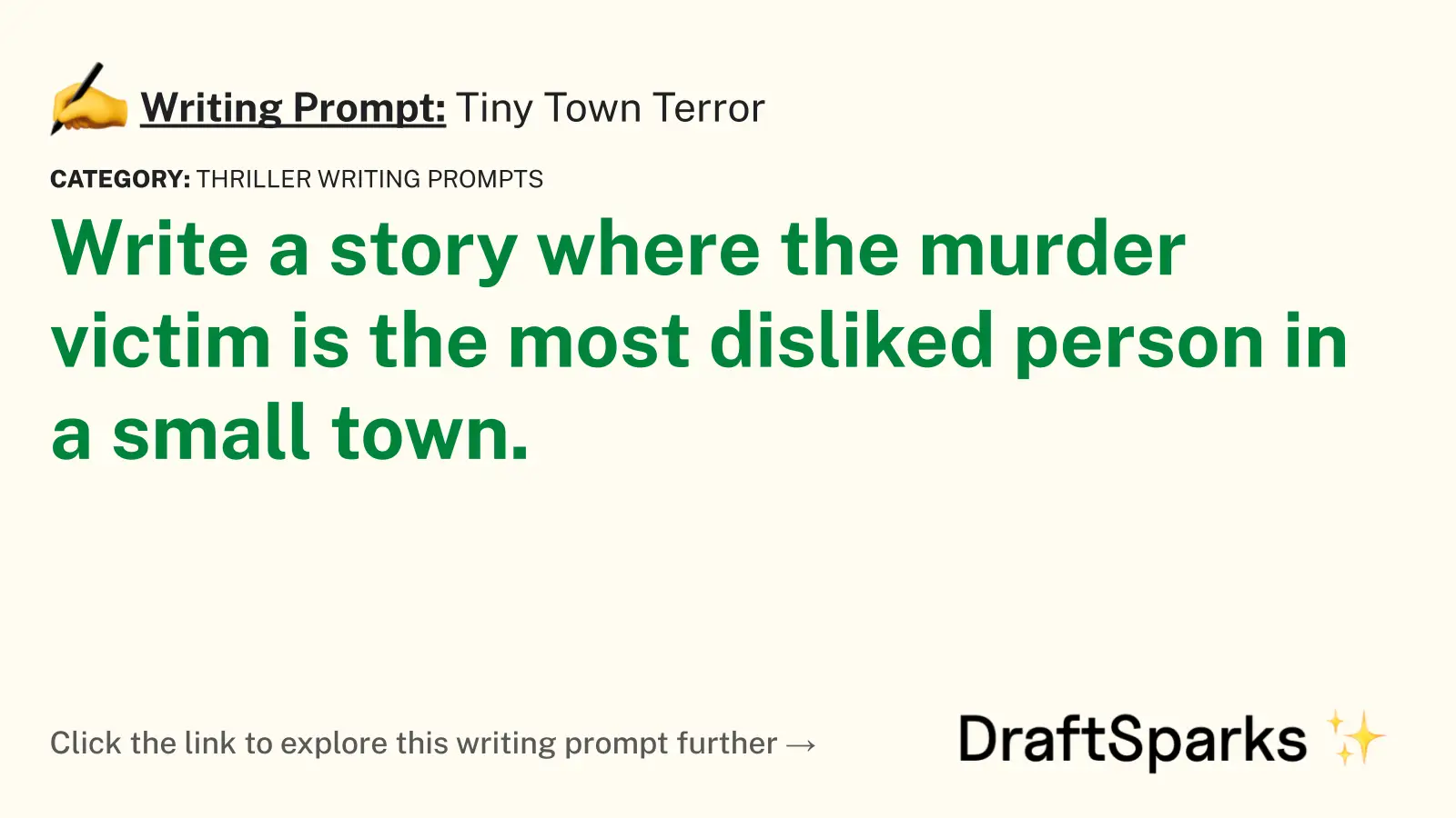 Tiny Town Terror