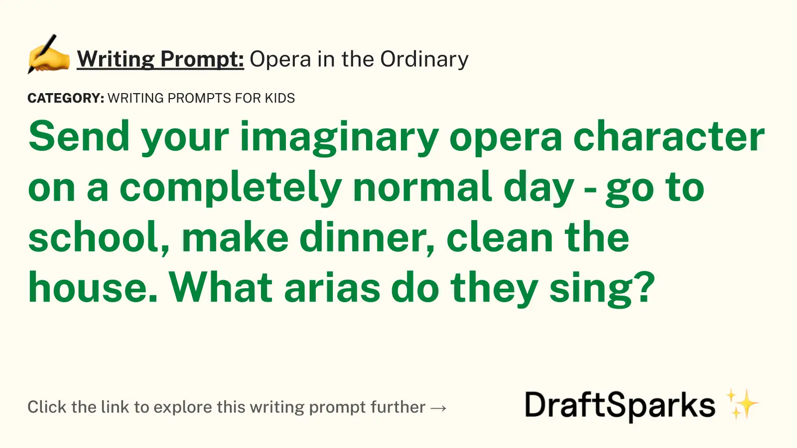 Opera in the Ordinary