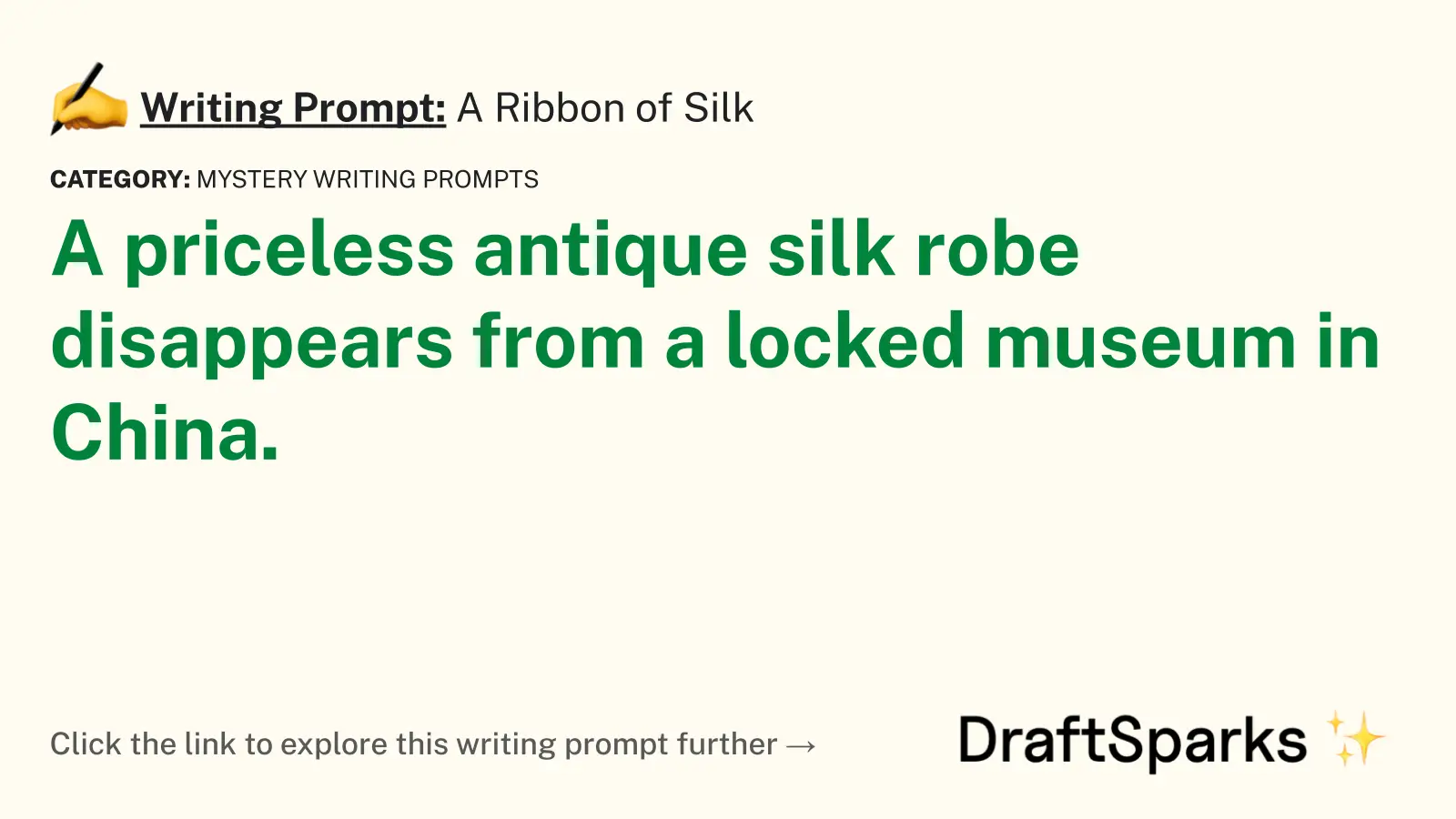 A Ribbon of Silk