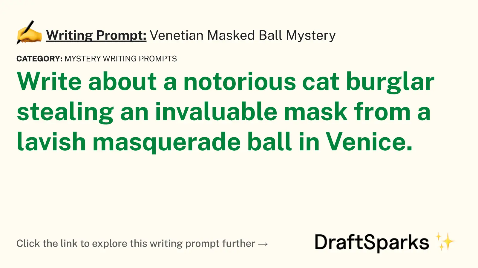 Venetian Masked Ball Mystery
