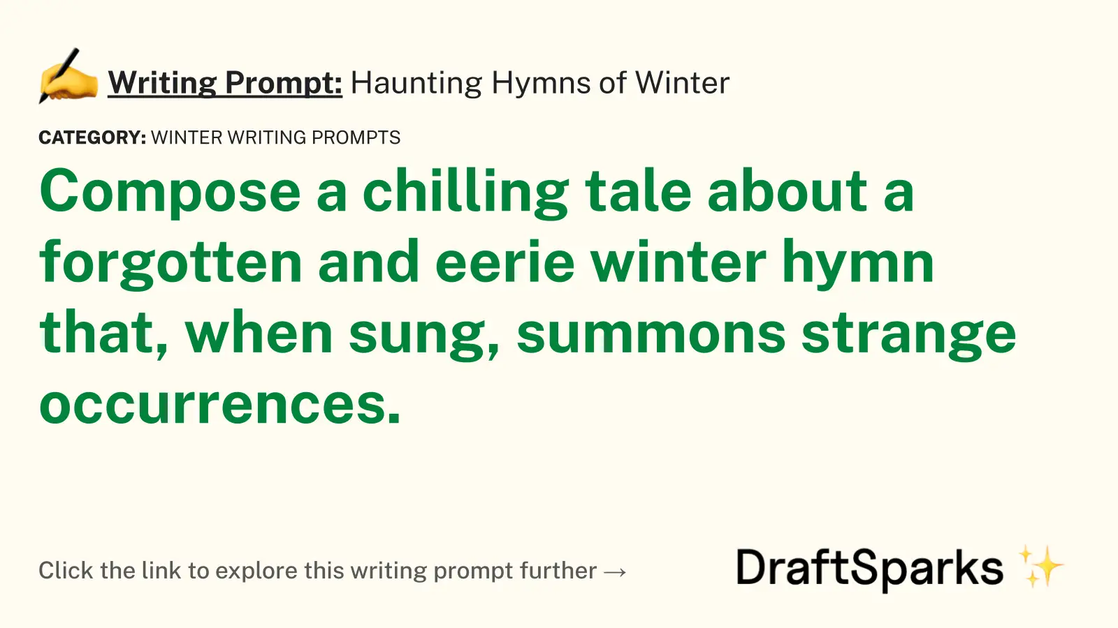 Haunting Hymns of Winter