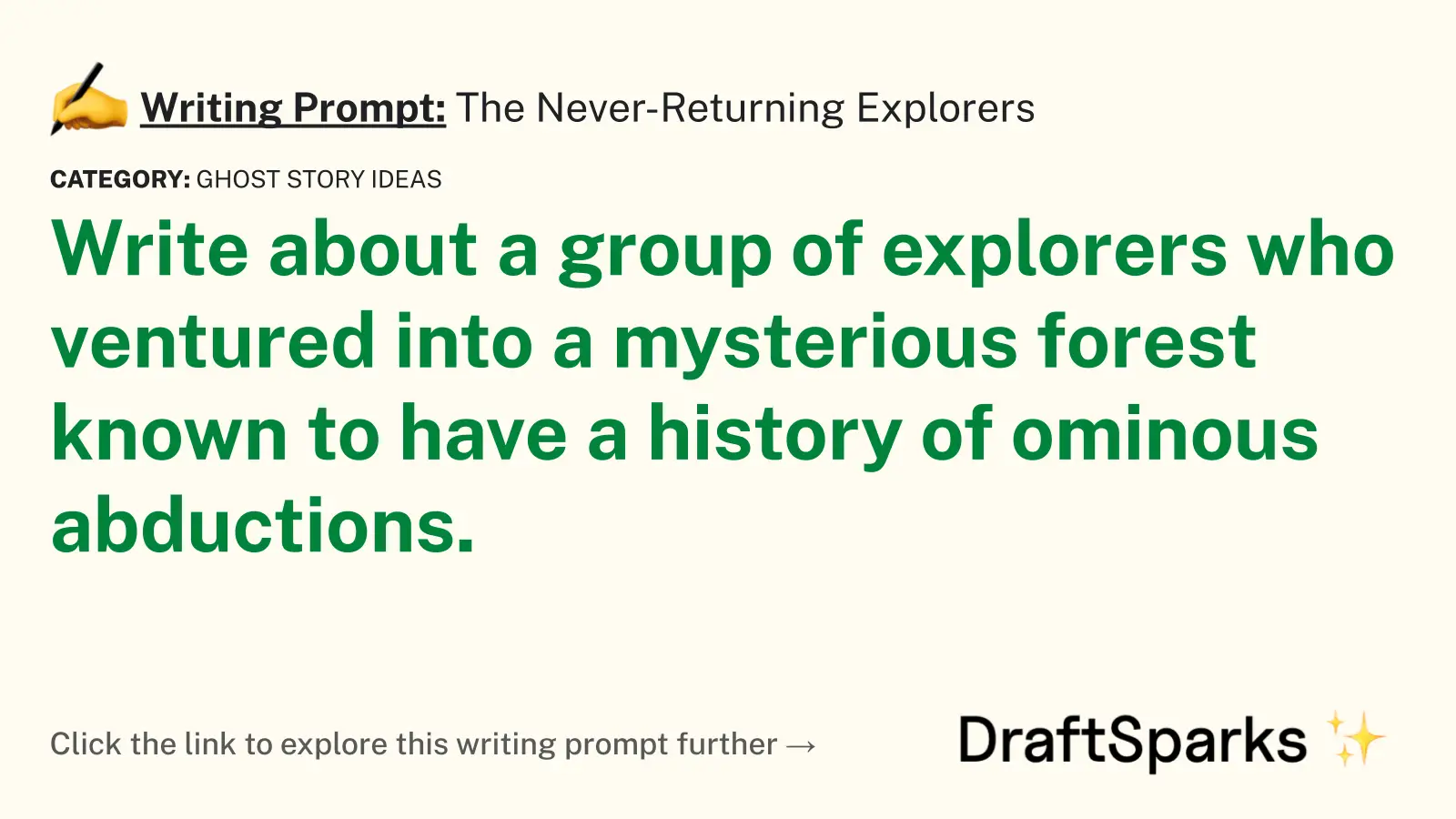 The Never-Returning Explorers