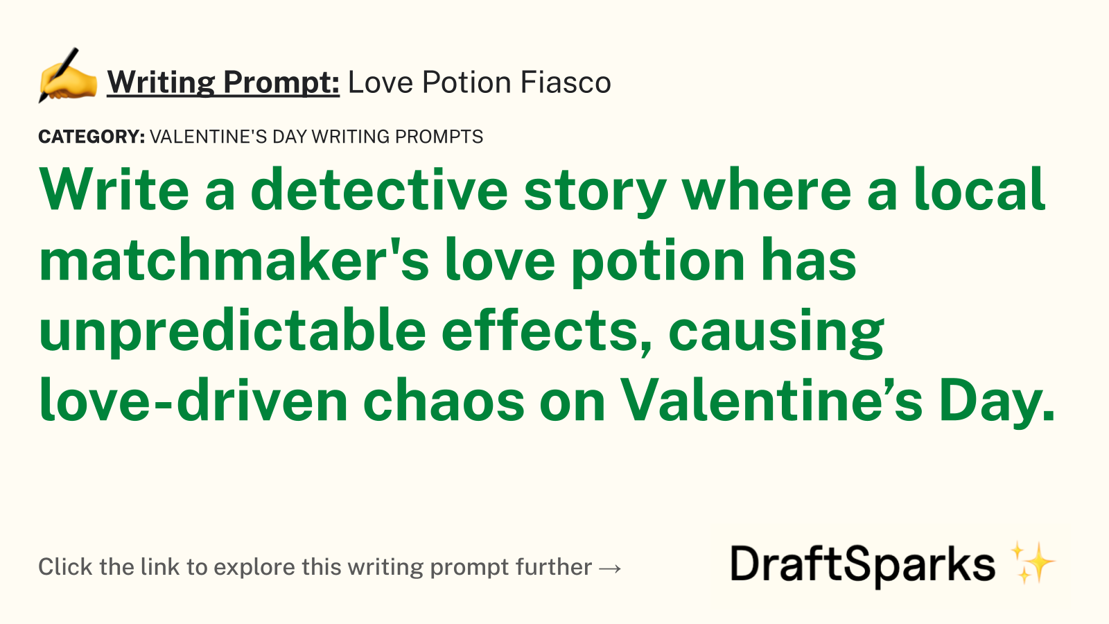 Love Potion Fiasco