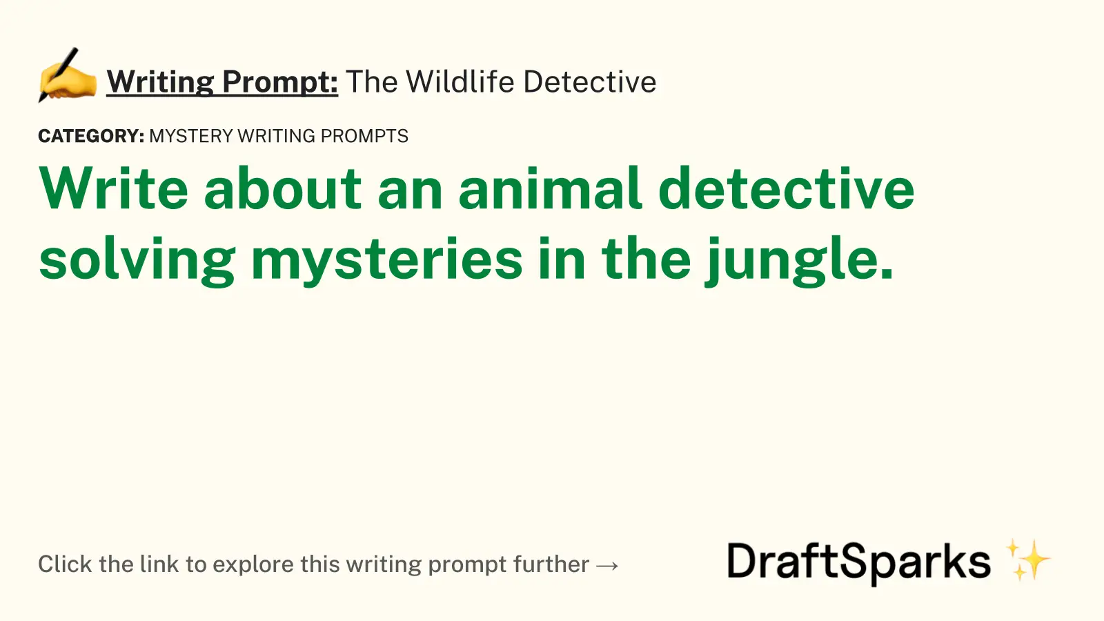 The Wildlife Detective