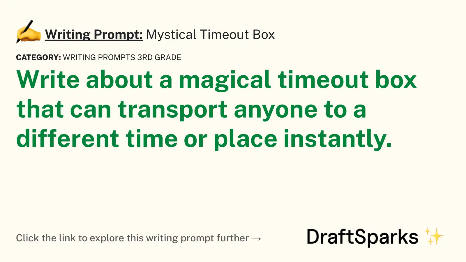 Mystical Timeout Box