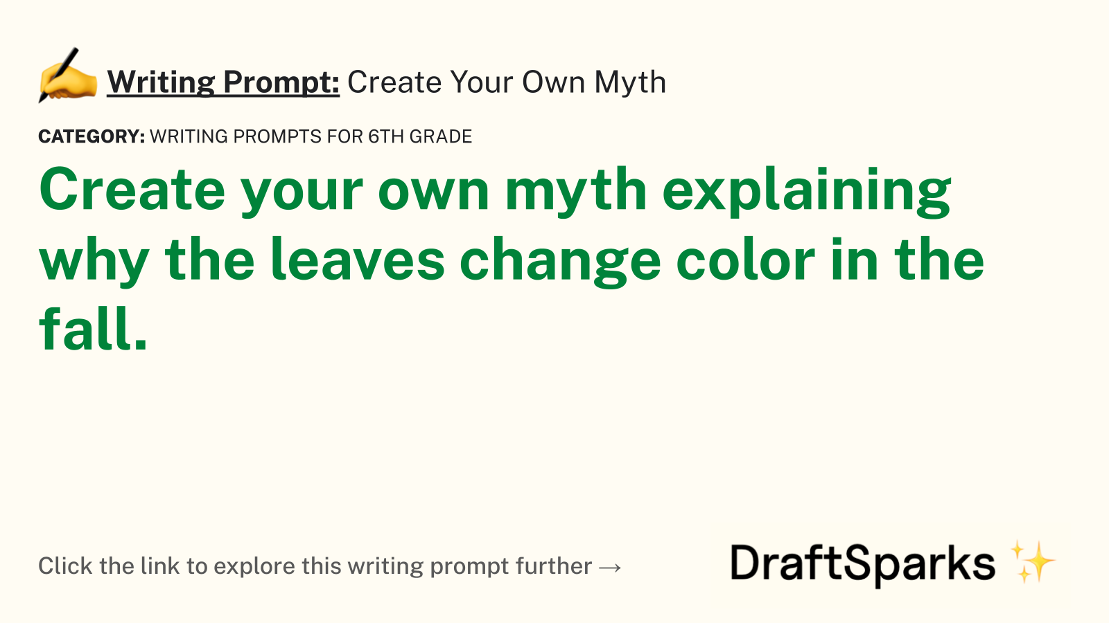 Create Your Own Myth
