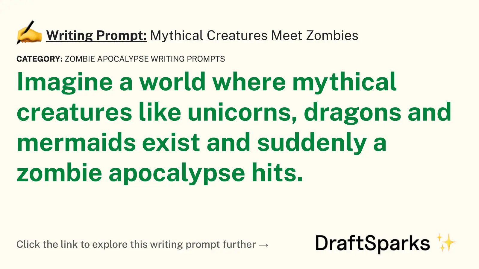Mythical Creatures Meet Zombies