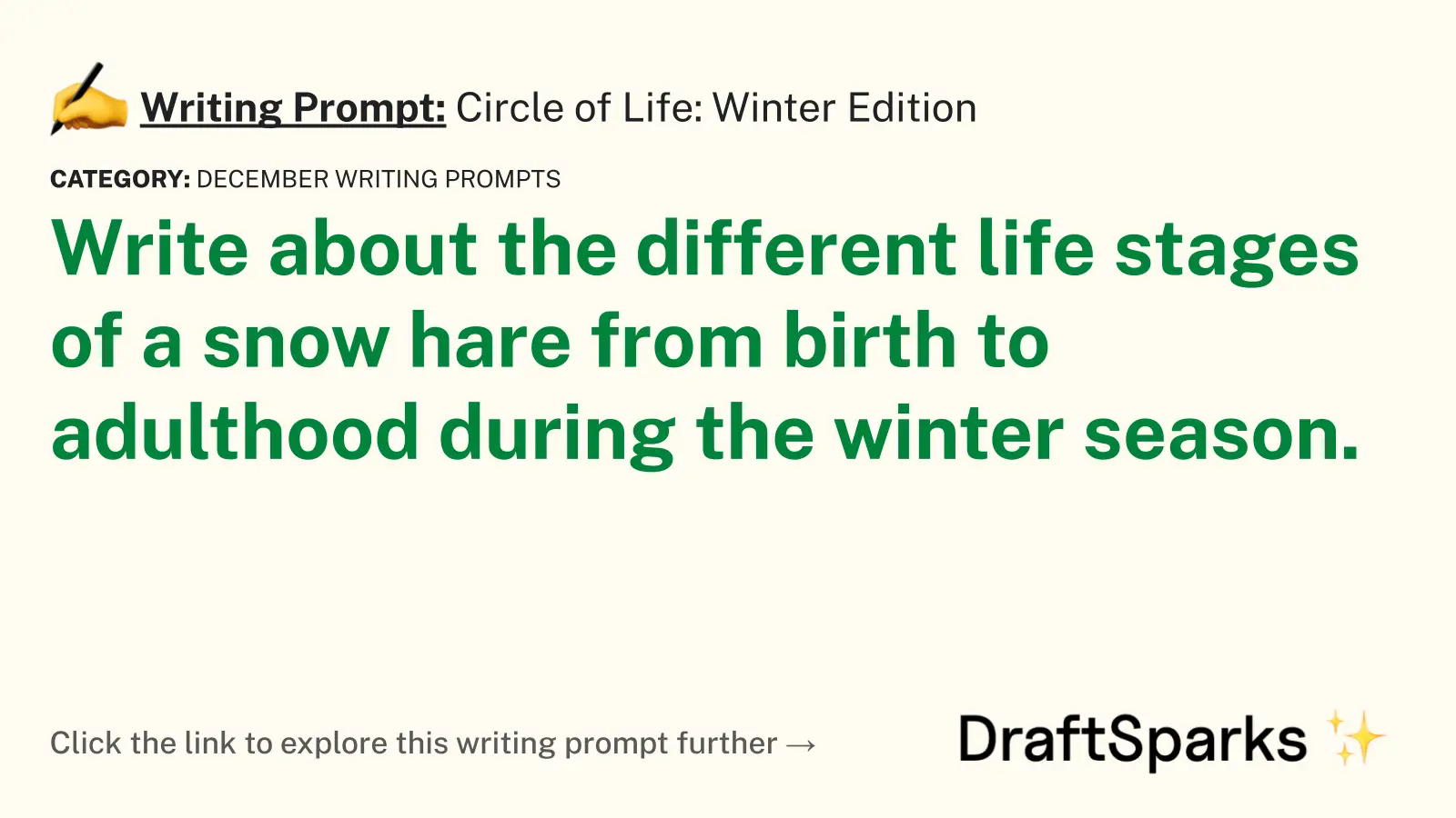 Circle of Life: Winter Edition