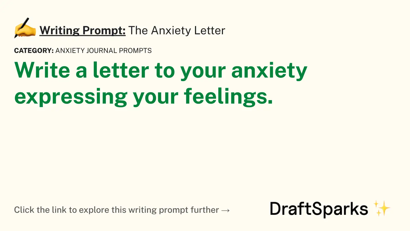 The Anxiety Letter