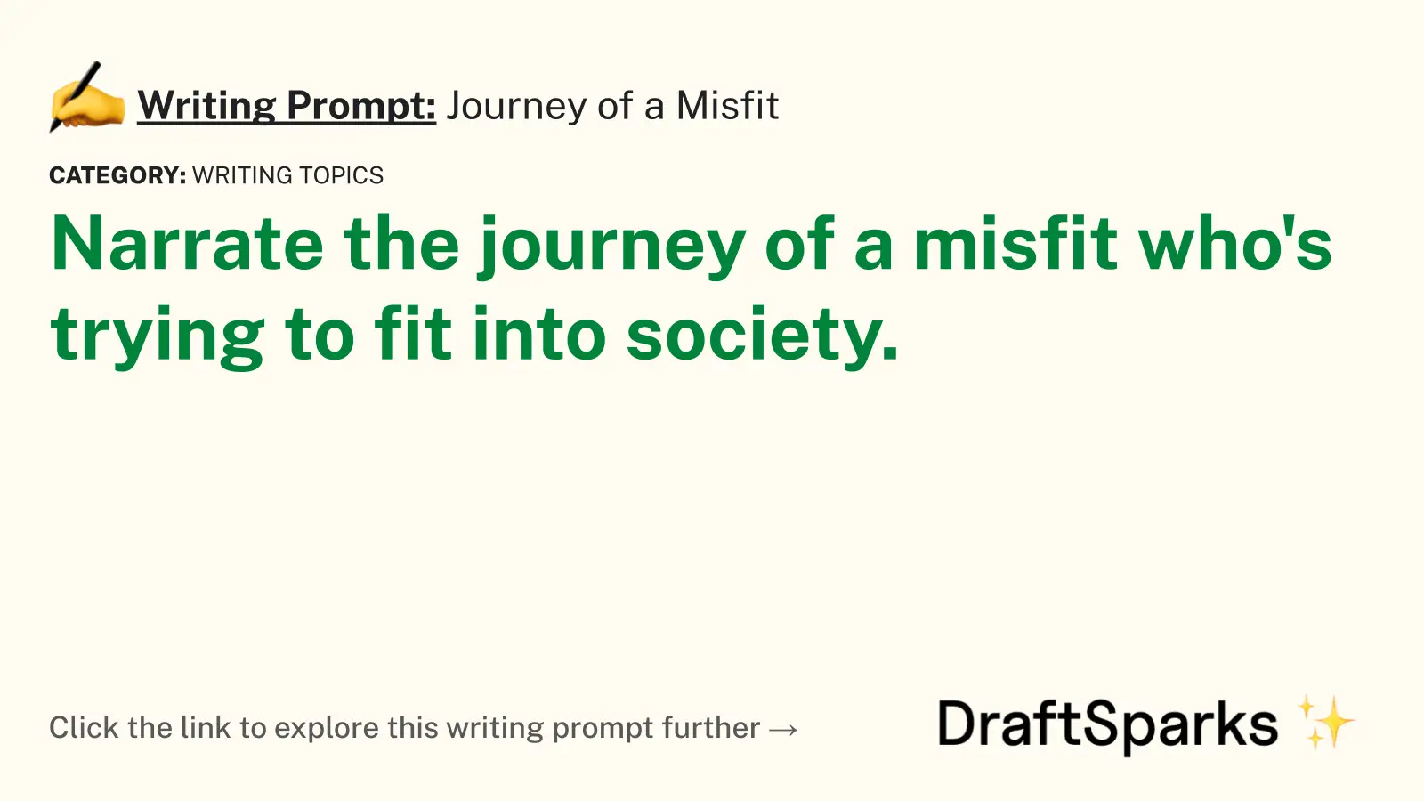 Journey of a Misfit