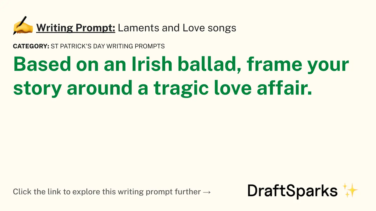 Laments and Love songs