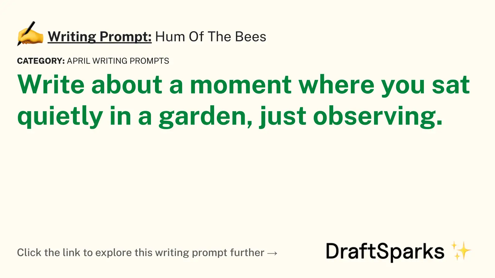 Hum Of The Bees
