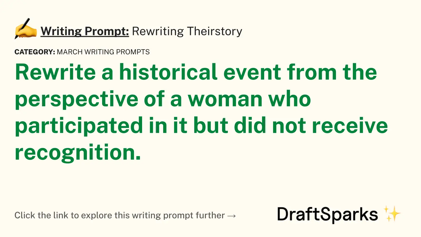 Rewriting Theirstory