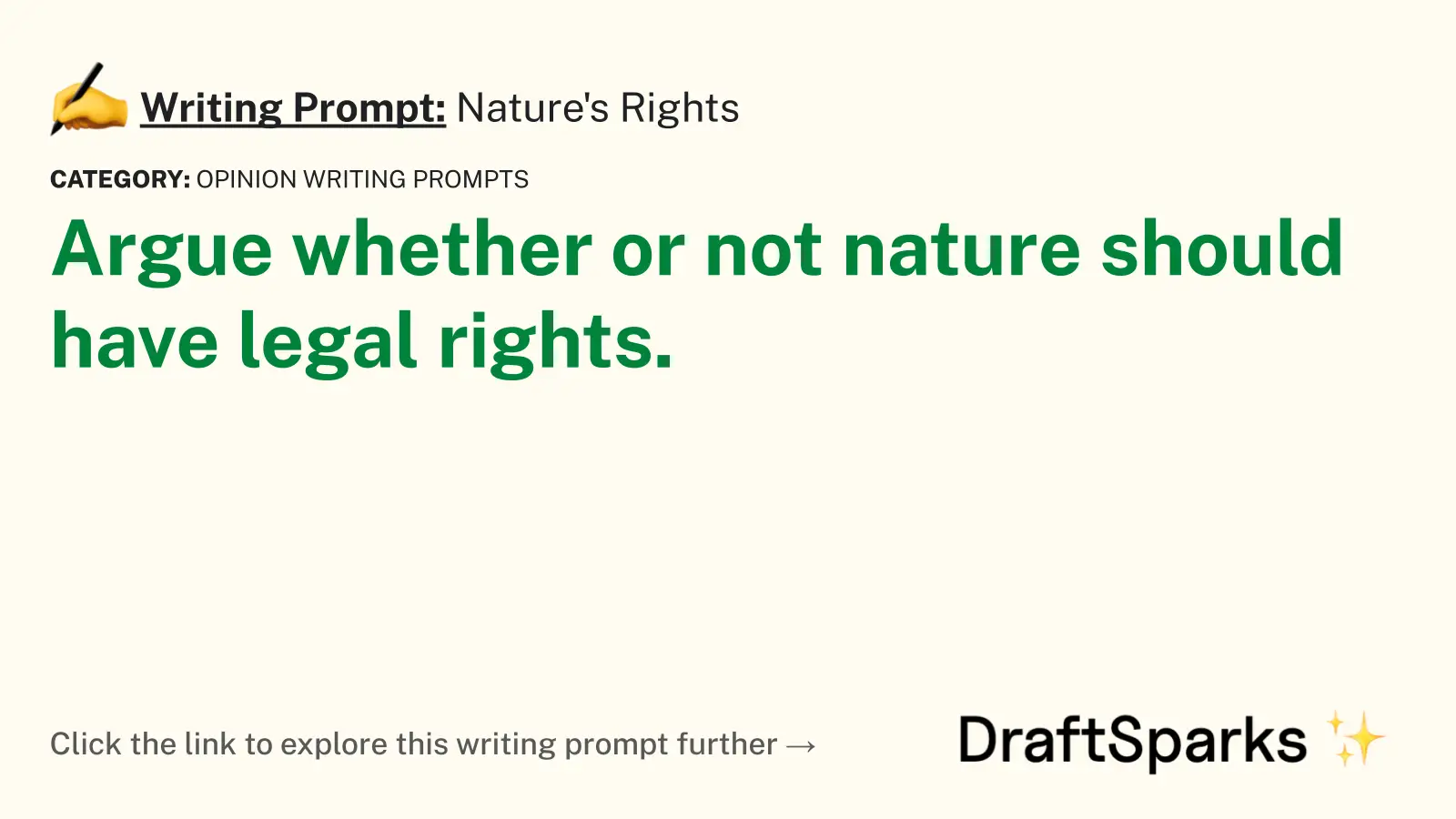 Nature’s Rights