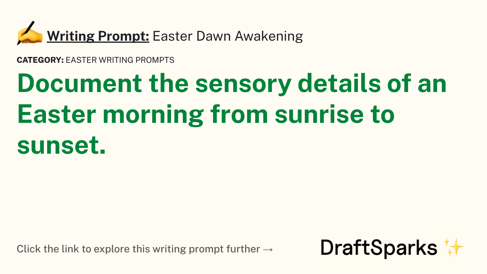 Easter Dawn Awakening