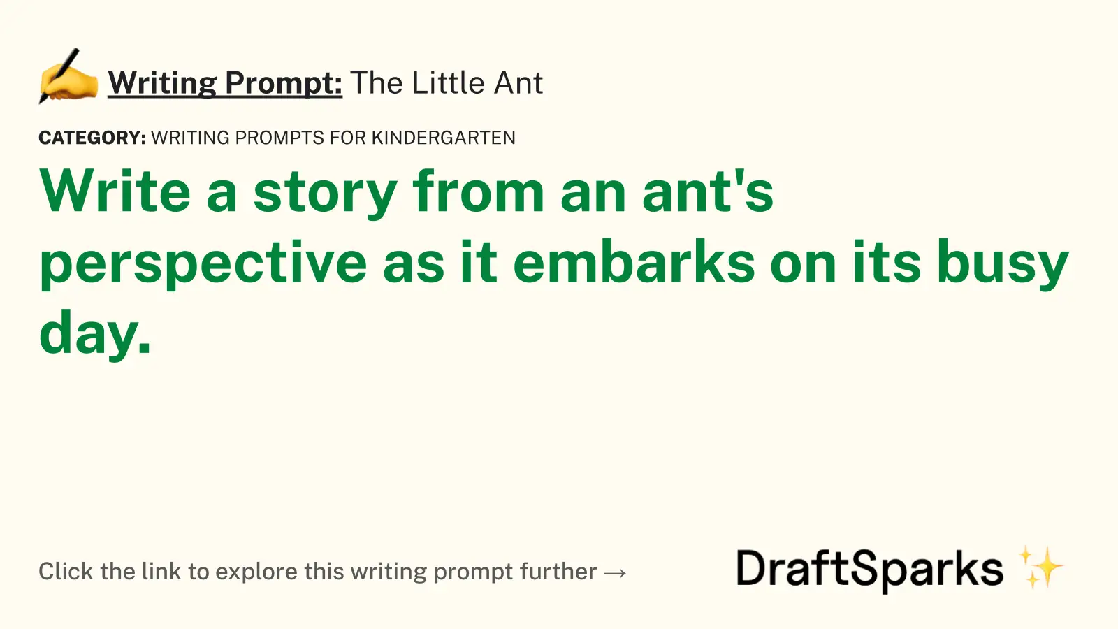 The Little Ant