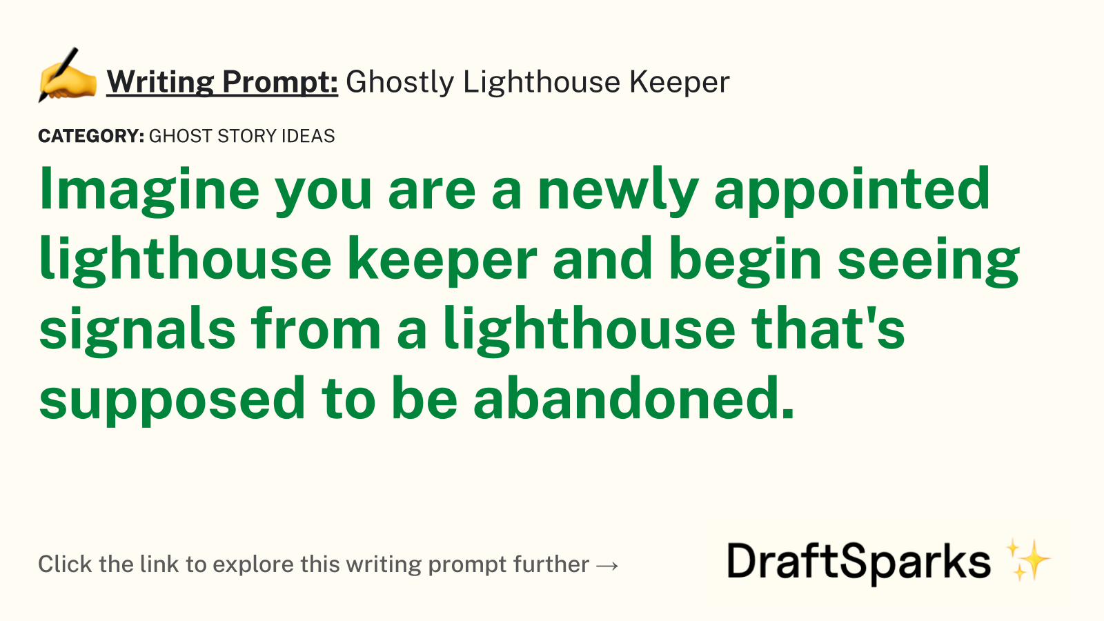 Ghostly Lighthouse Keeper