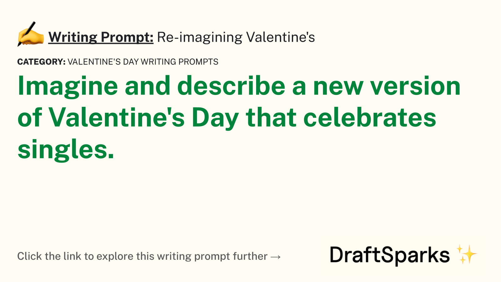 Re-imagining Valentine’s