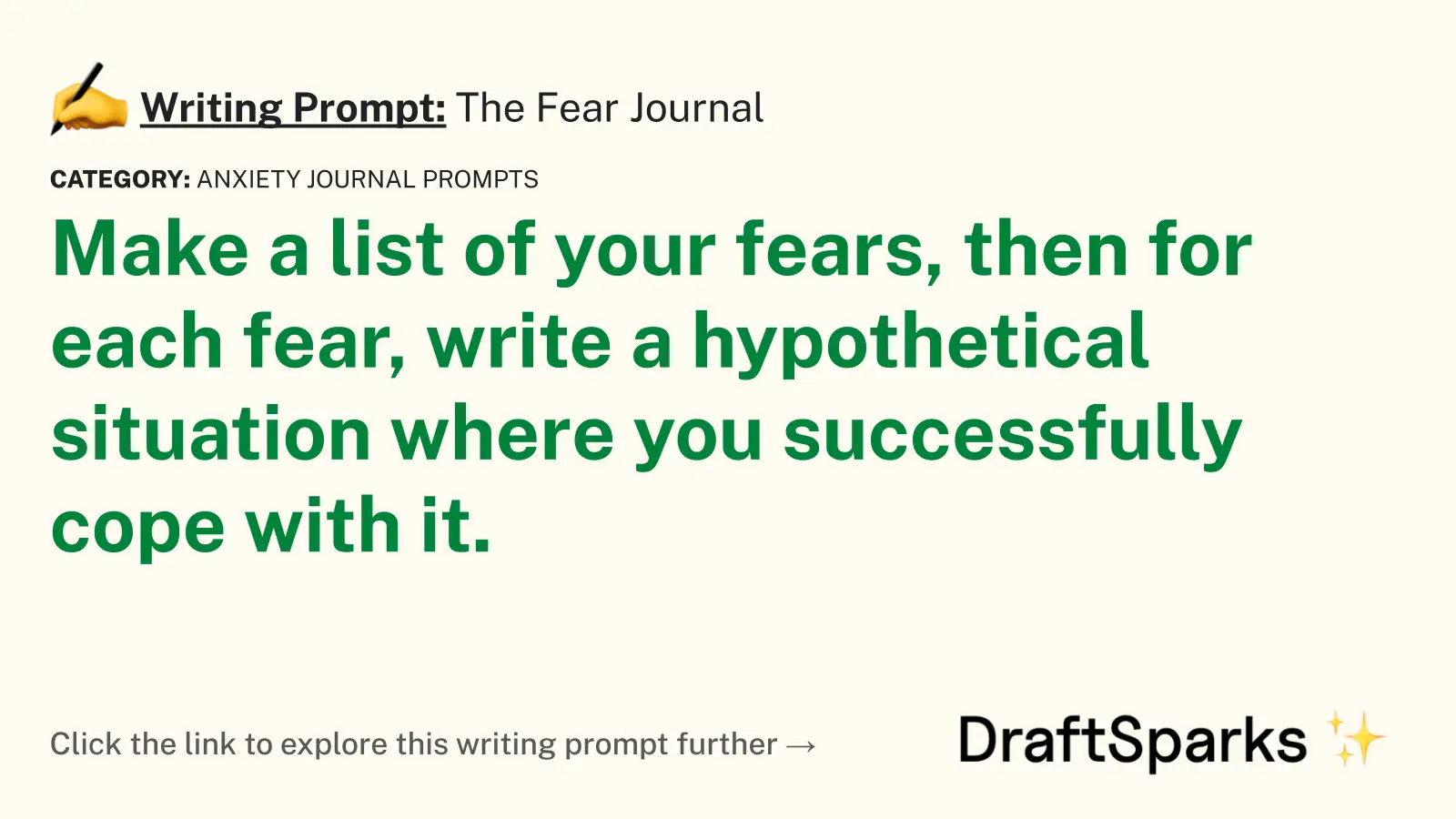 The Fear Journal