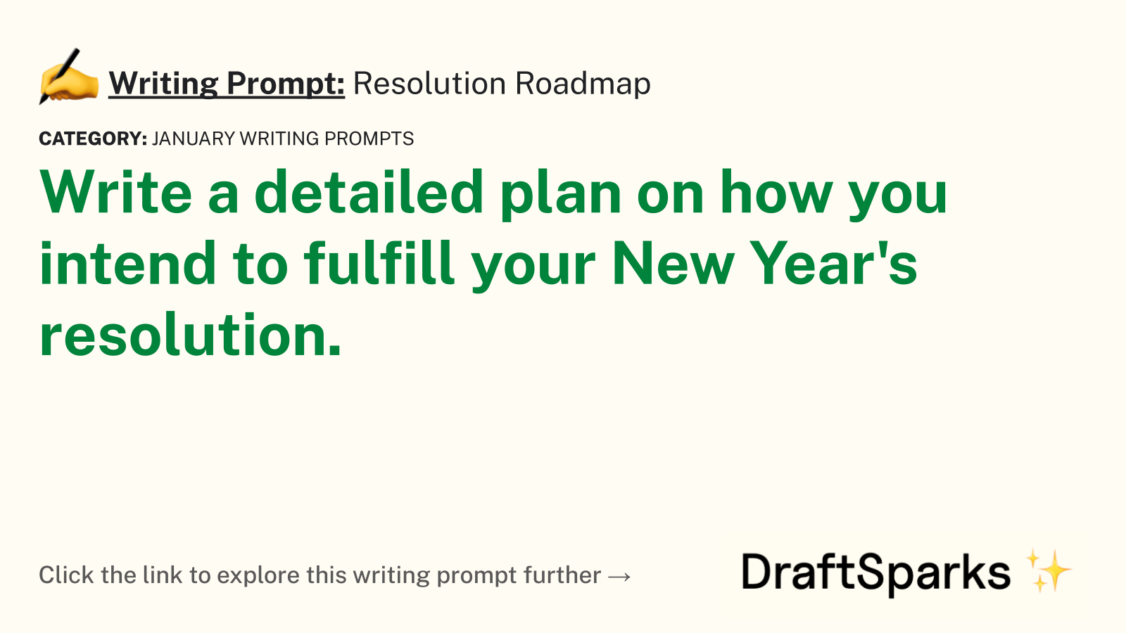 Resolution Roadmap