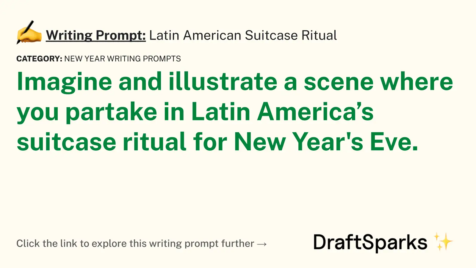 Latin American Suitcase Ritual