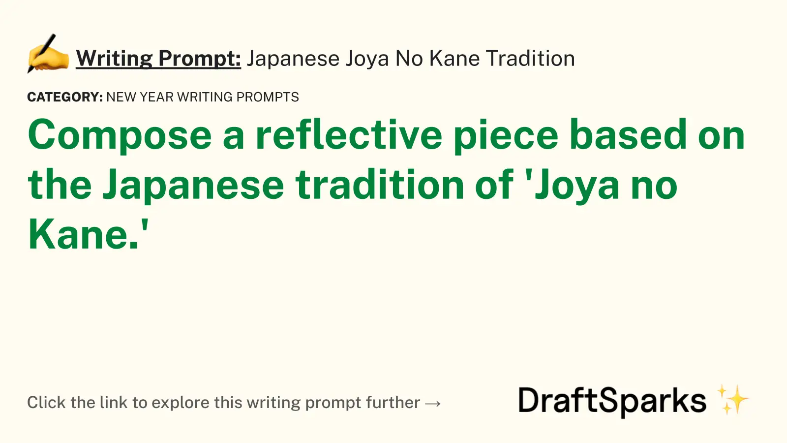 Japanese Joya No Kane Tradition