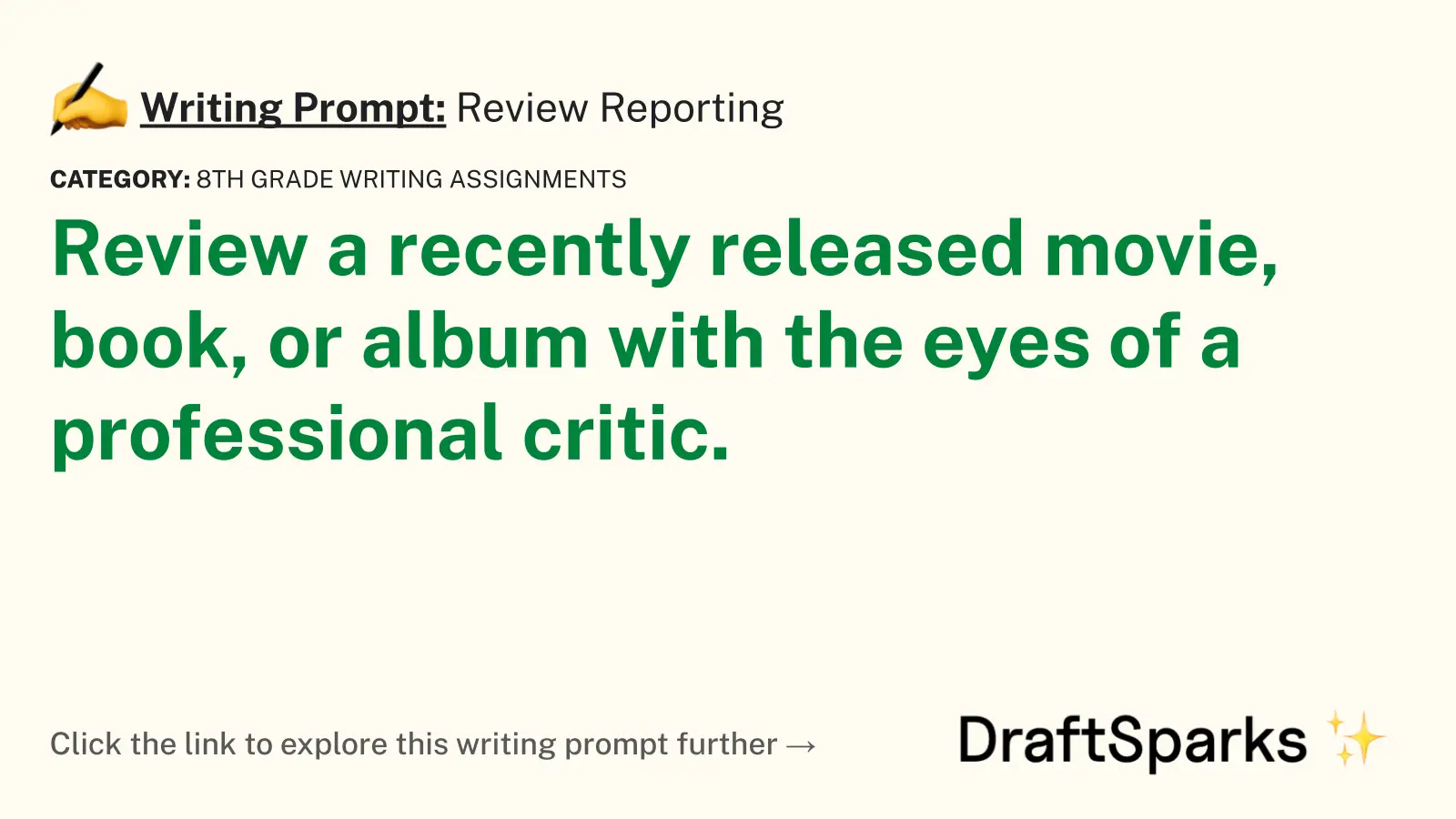 Review Reporting