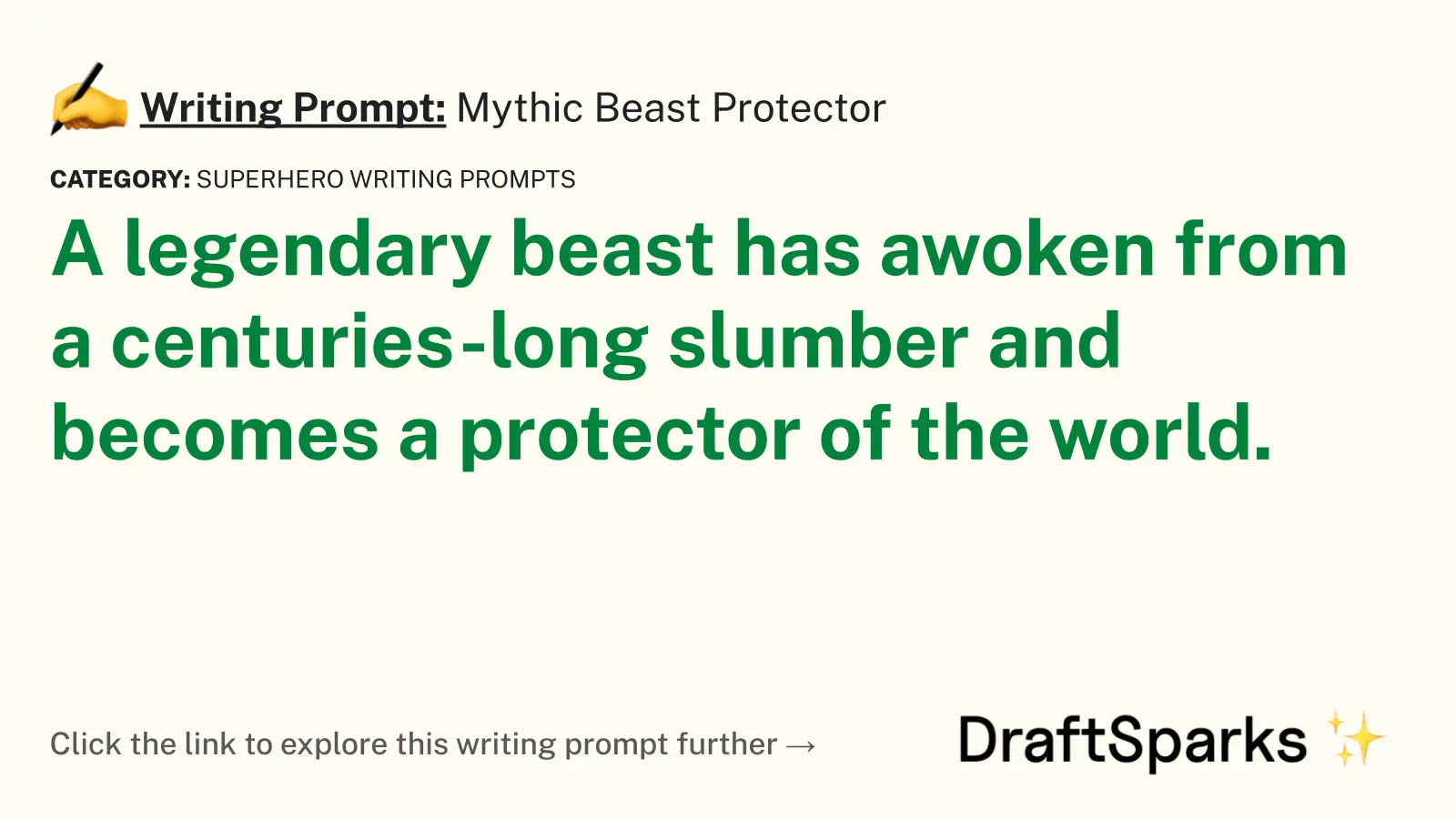 Mythic Beast Protector