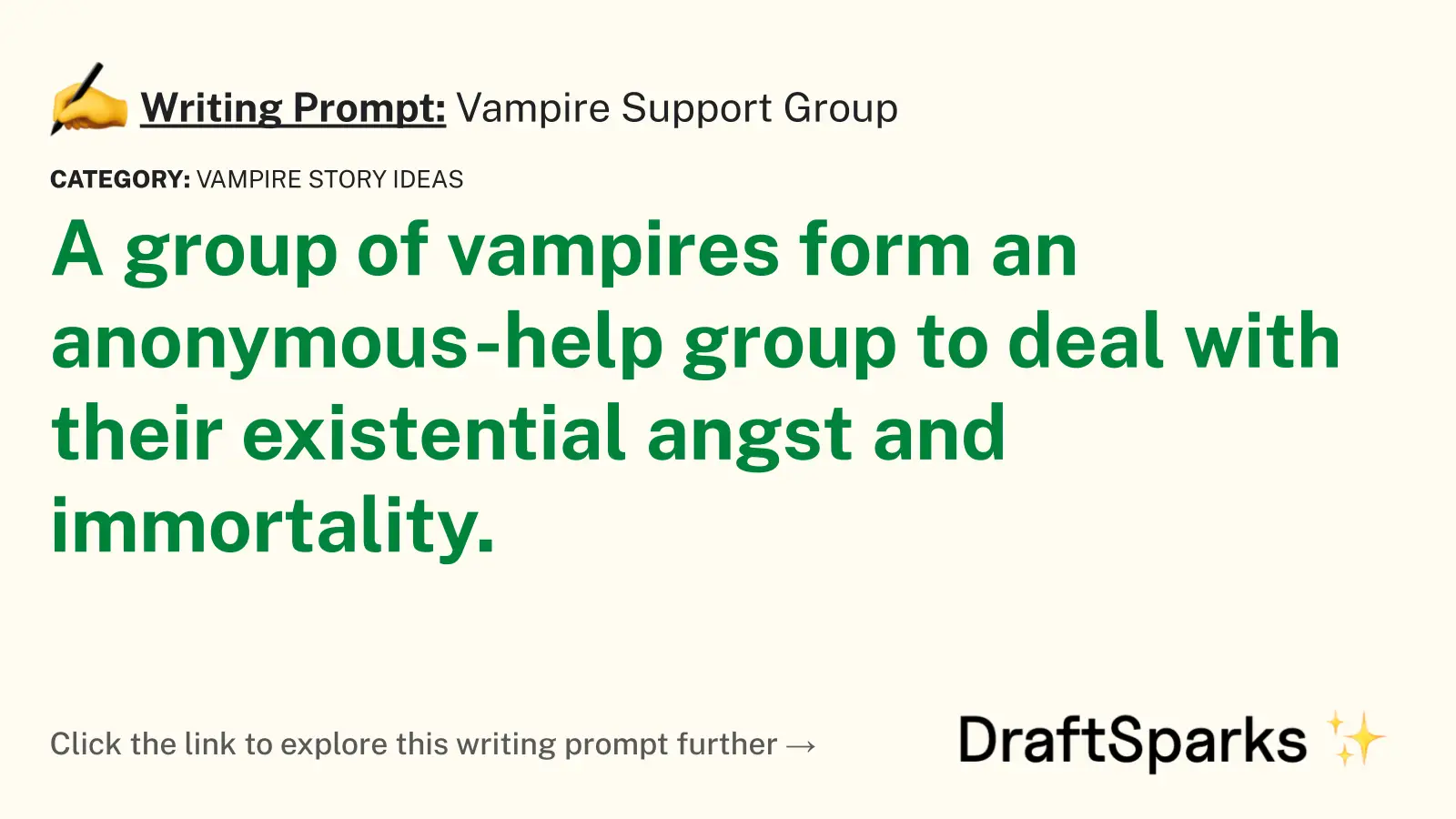 Vampire Support Group