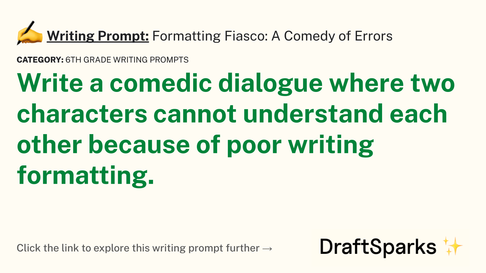 Formatting Fiasco: A Comedy of Errors