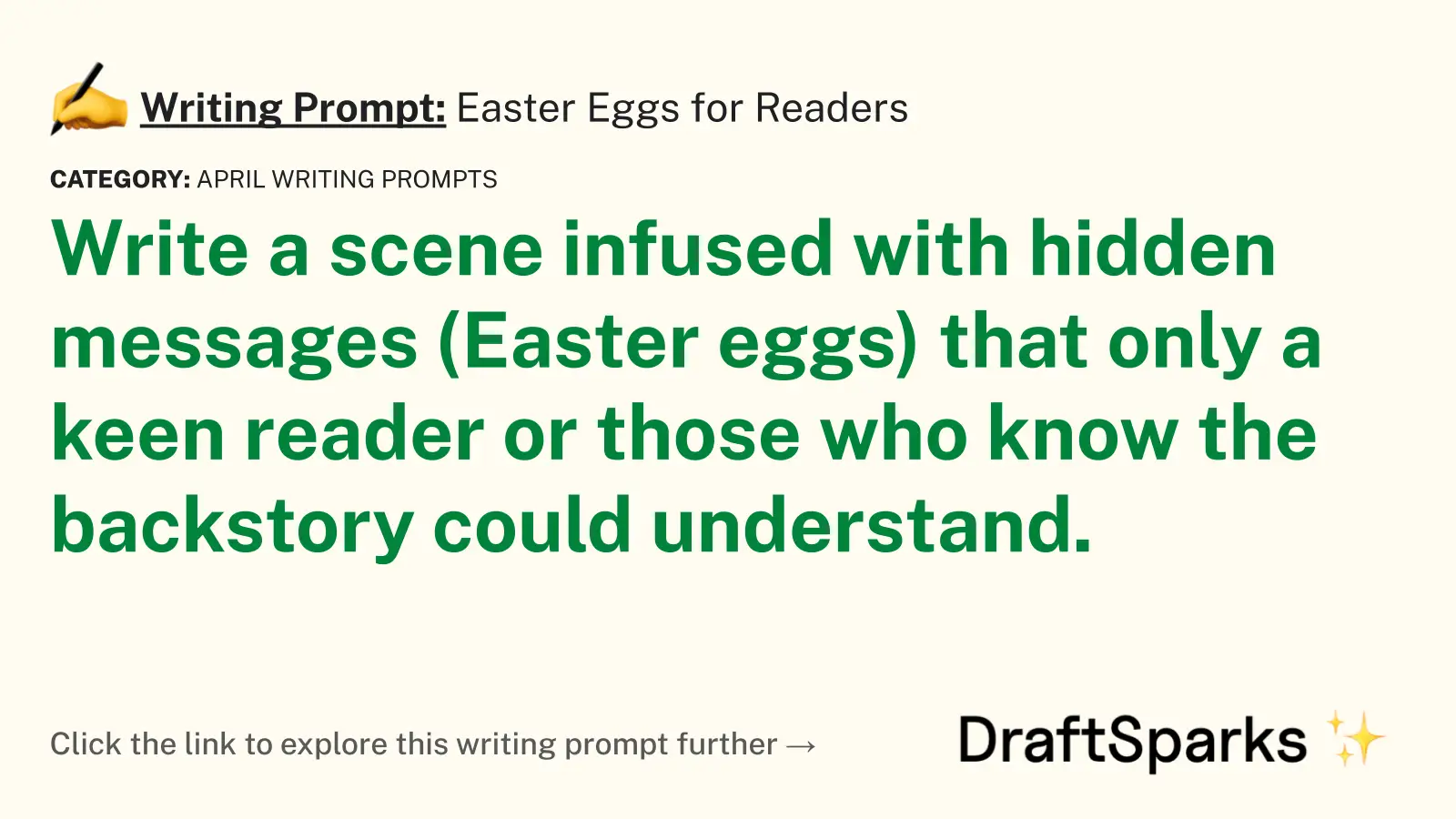 Easter Eggs for Readers