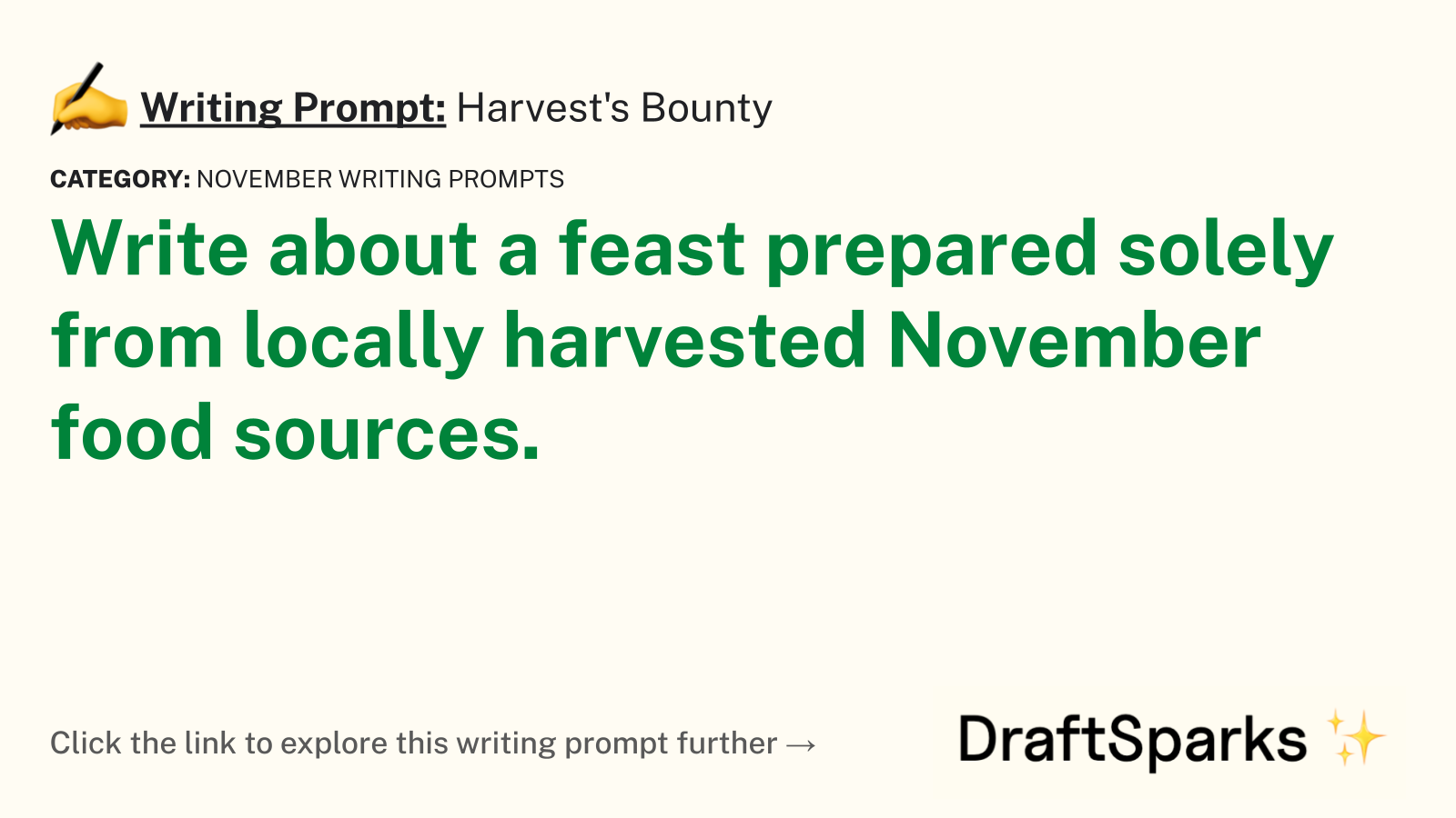 Harvest’s Bounty
