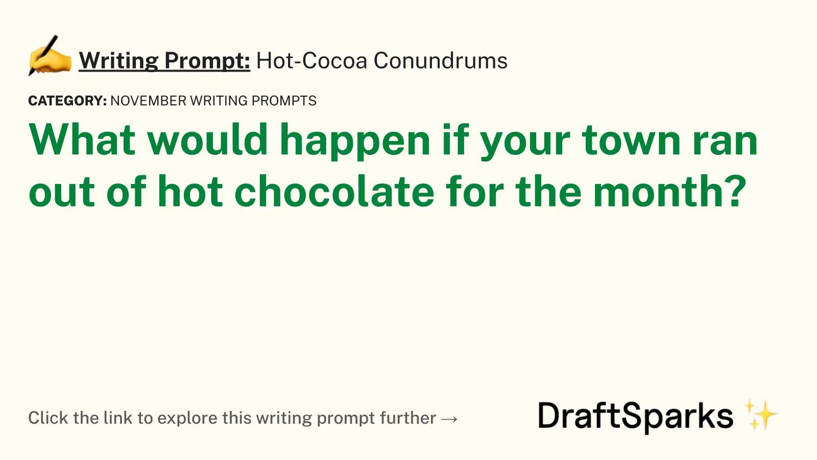 Hot-Cocoa Conundrums