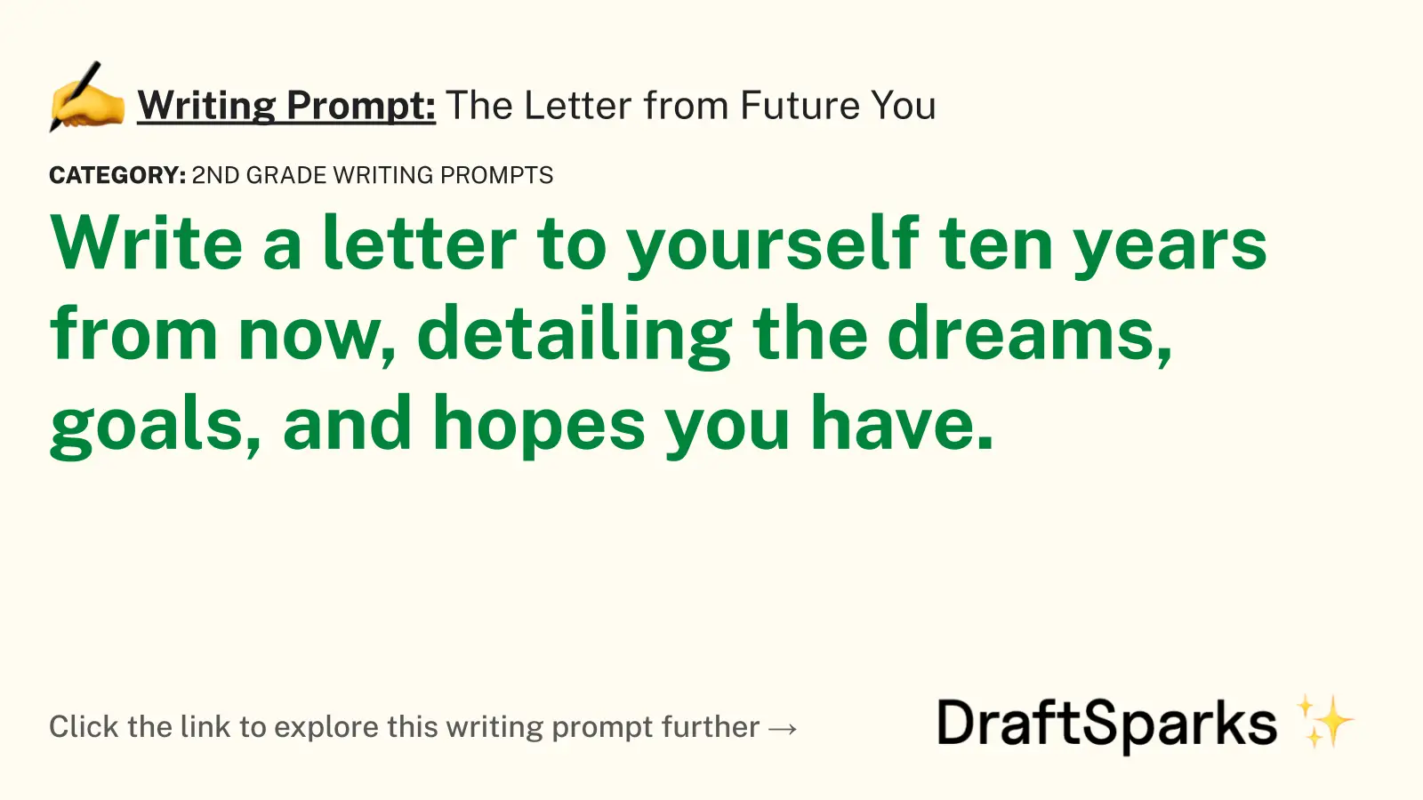 The Letter from Future You