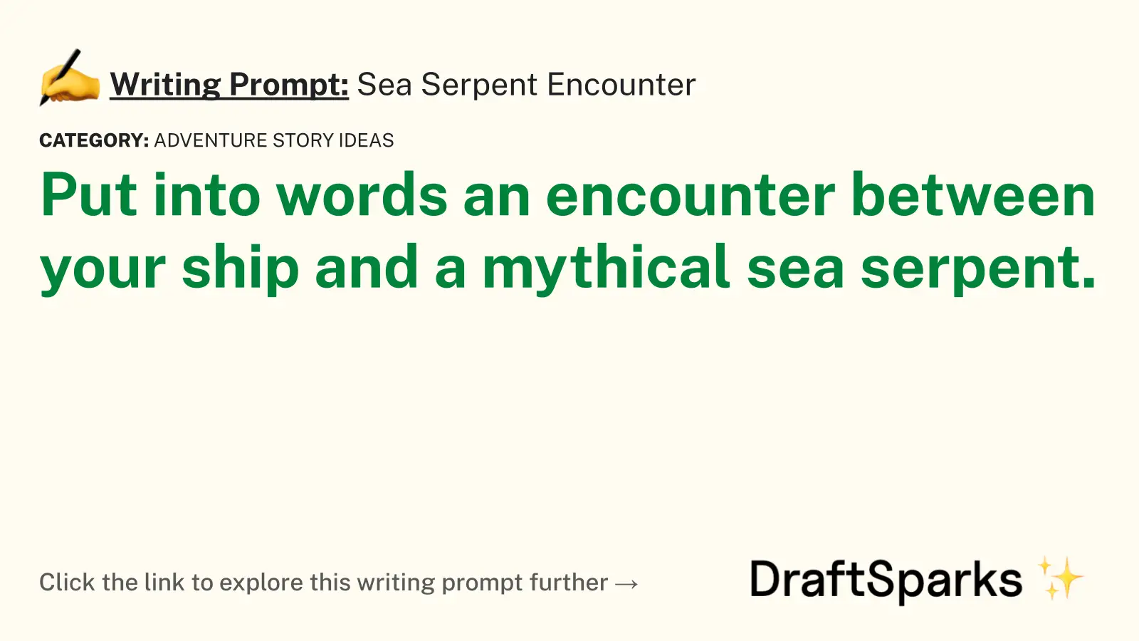 Sea Serpent Encounter