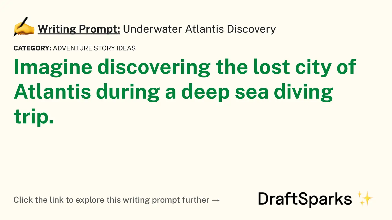 Underwater Atlantis Discovery