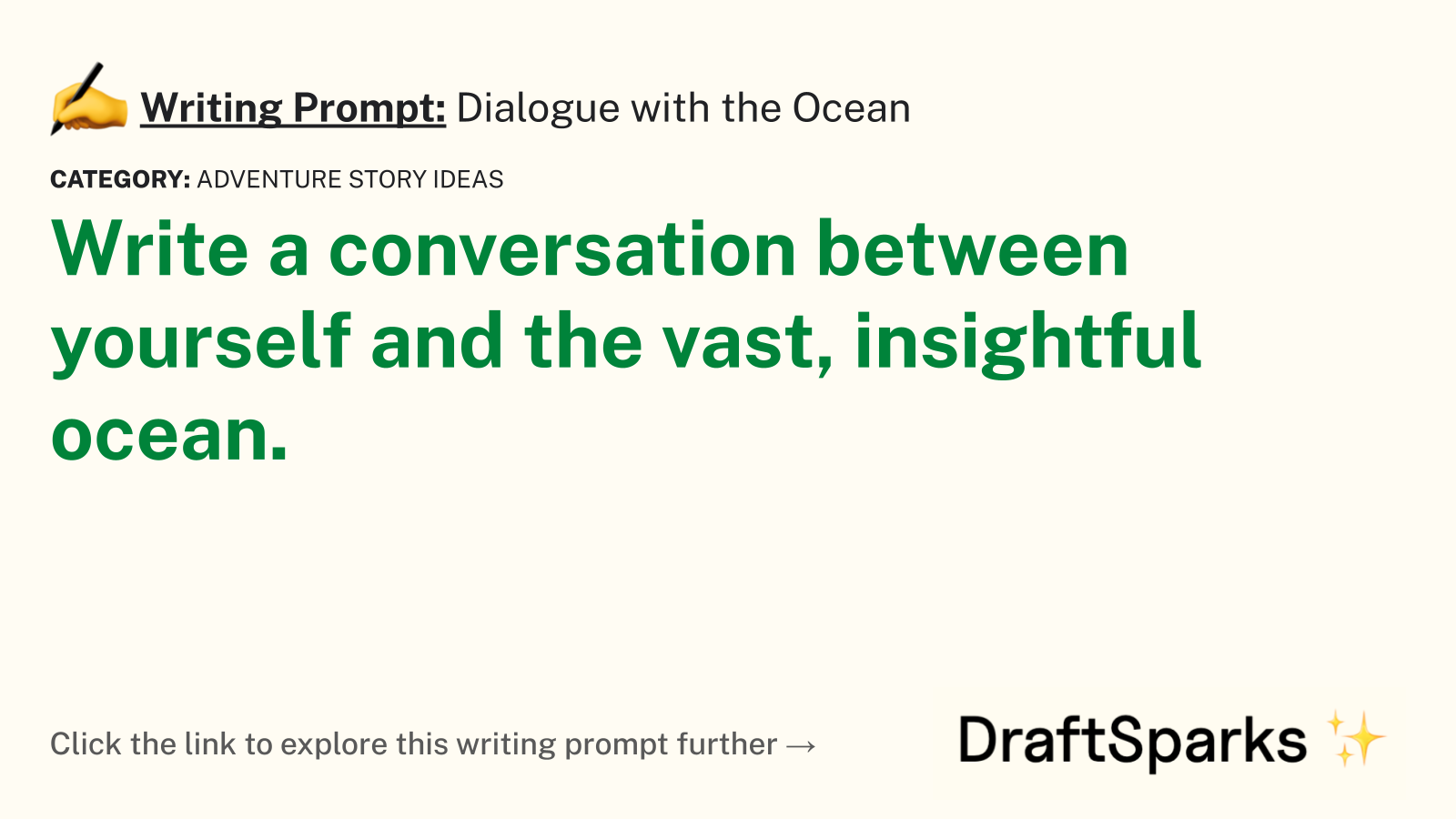 Dialogue with the Ocean
