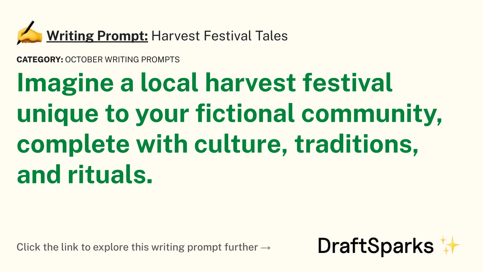 Harvest Festival Tales