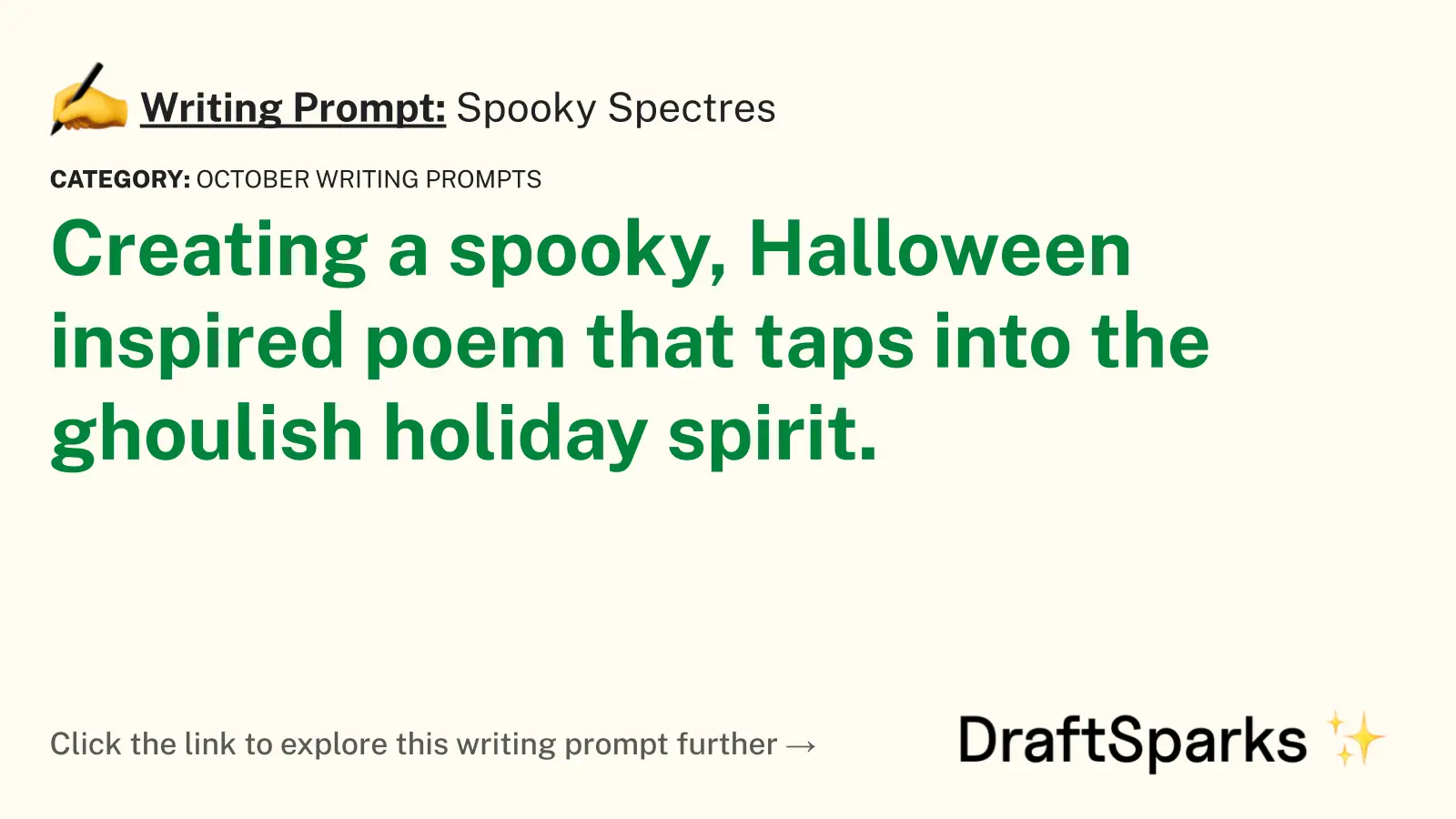Spooky Spectres