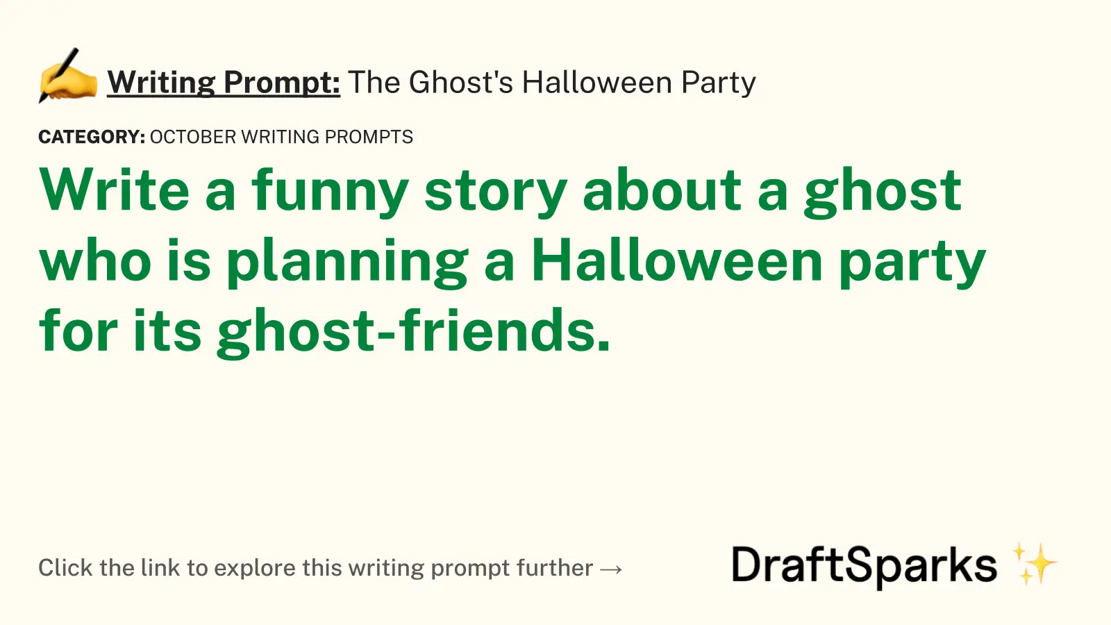 The Ghost’s Halloween Party