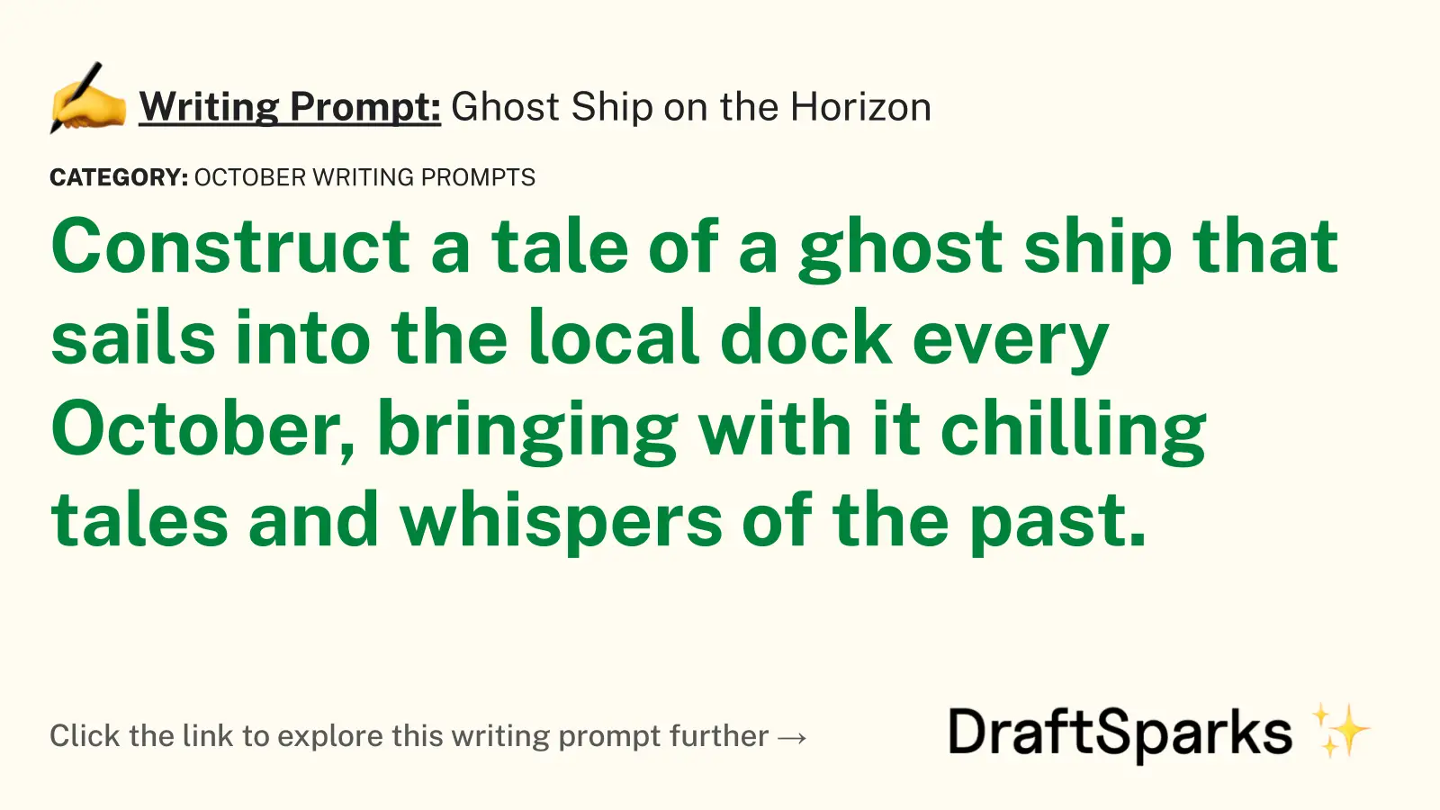 Ghost Ship on the Horizon