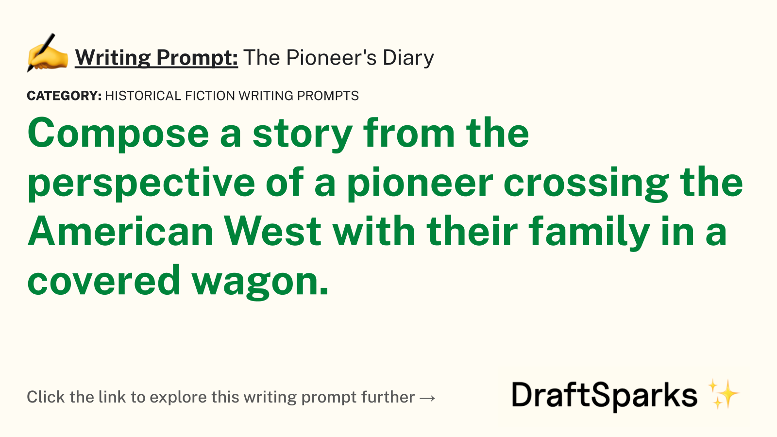 The Pioneer’s Diary