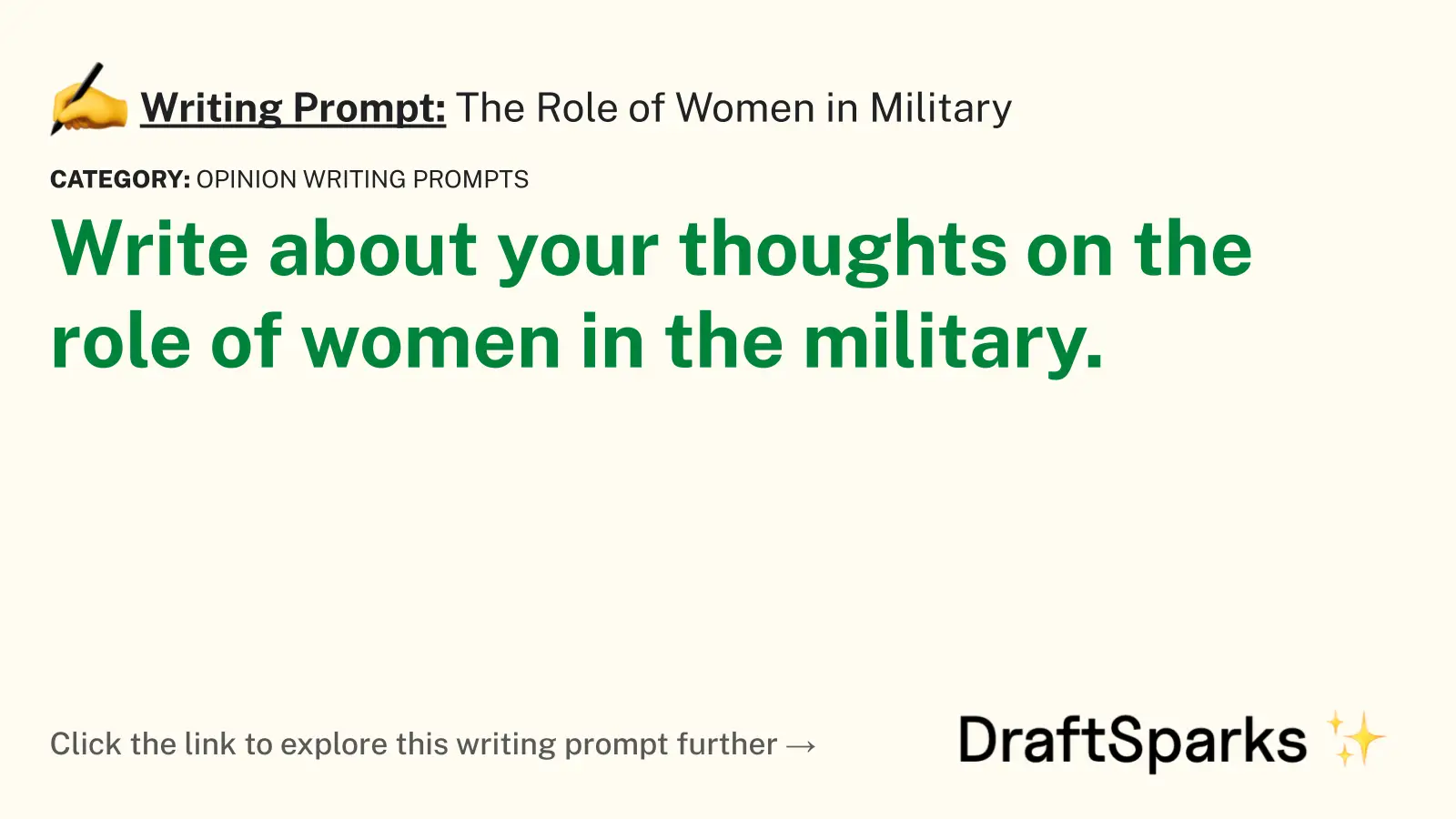 The Role of Women in Military